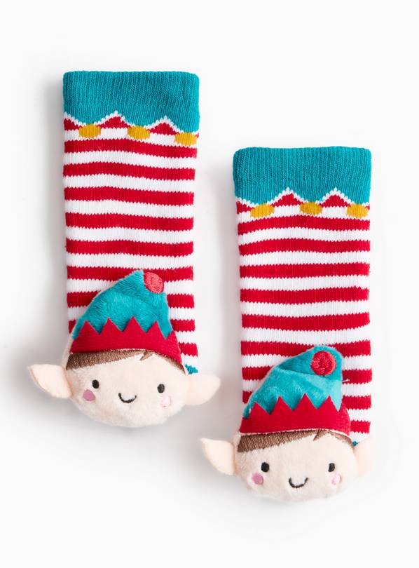 Elf Rattle Cosy Socks 12-24 months